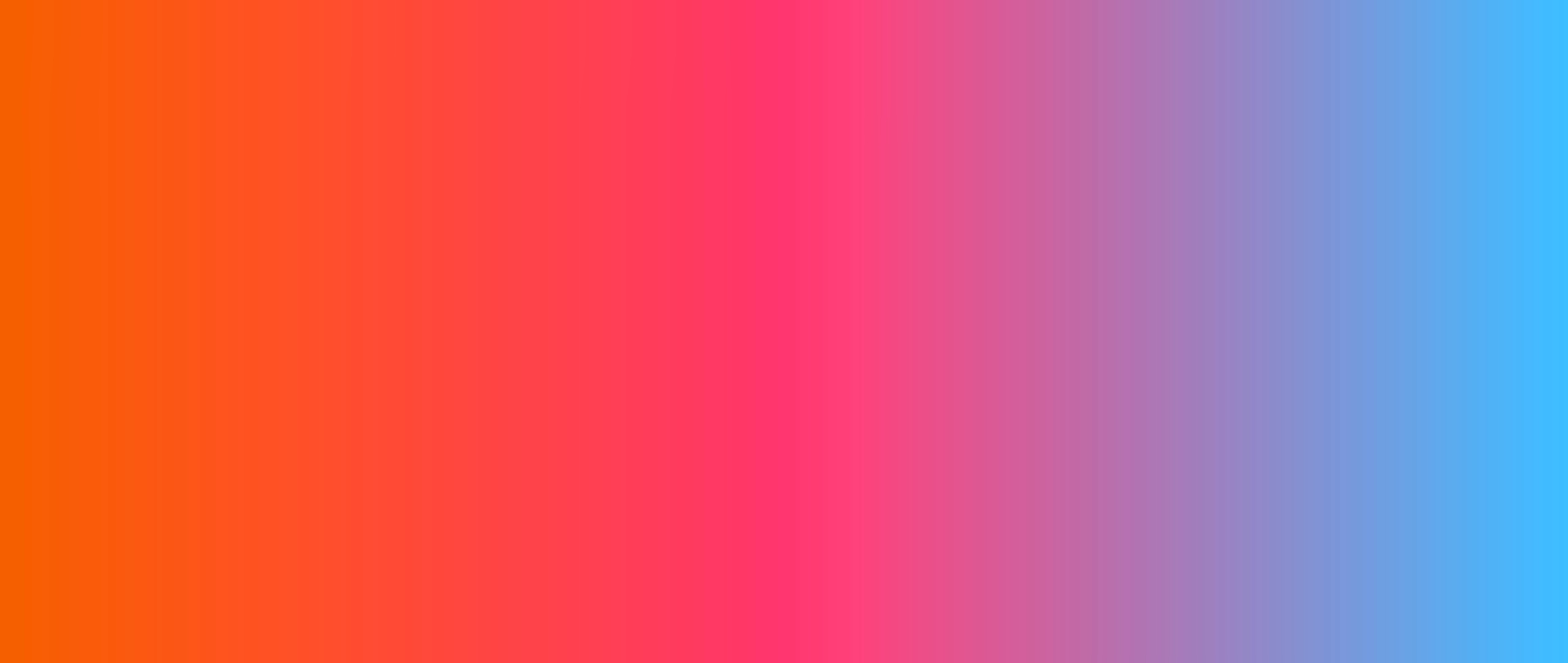 Warm to cool gradient header