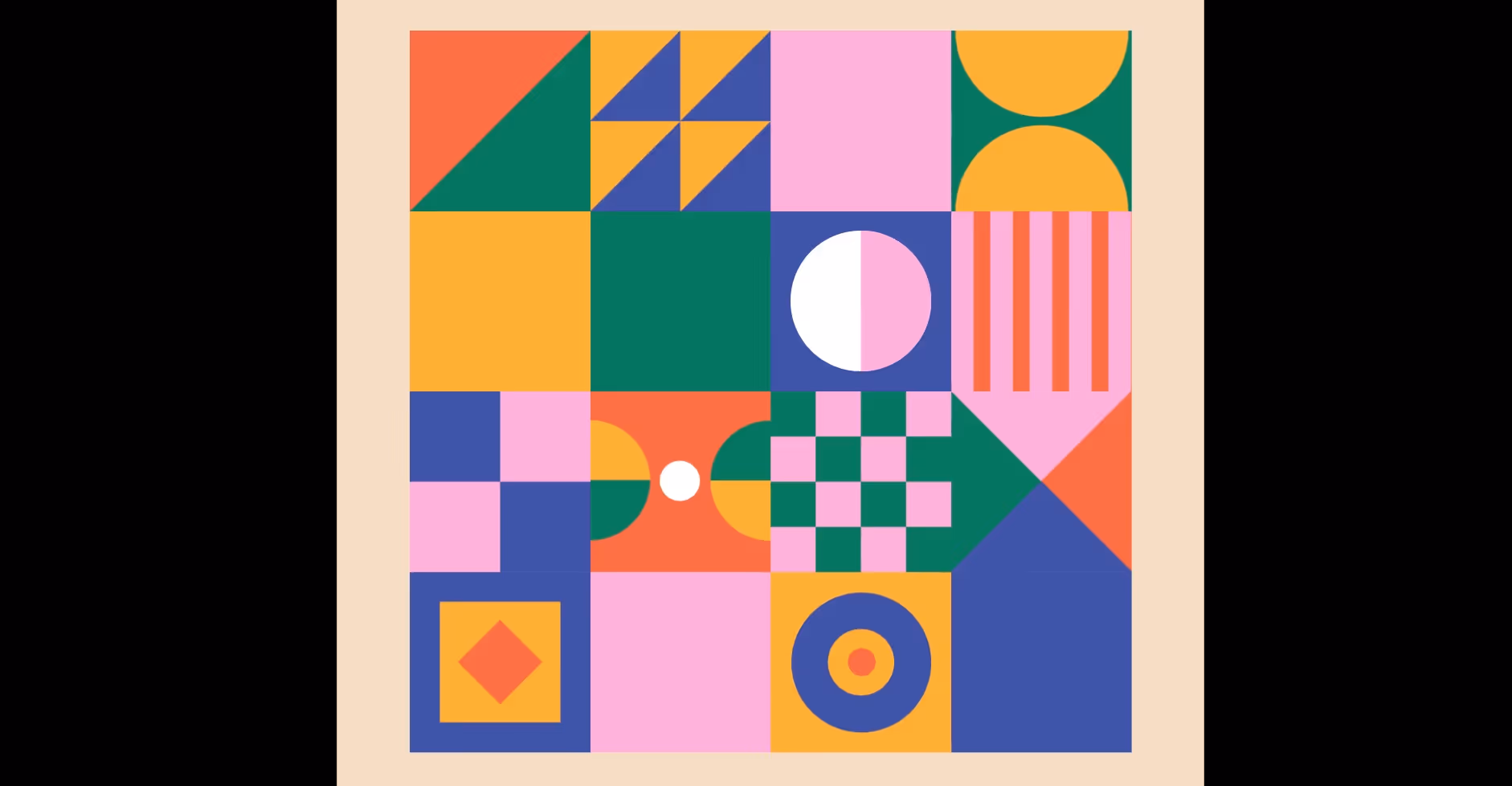 Geometric Animation Grid