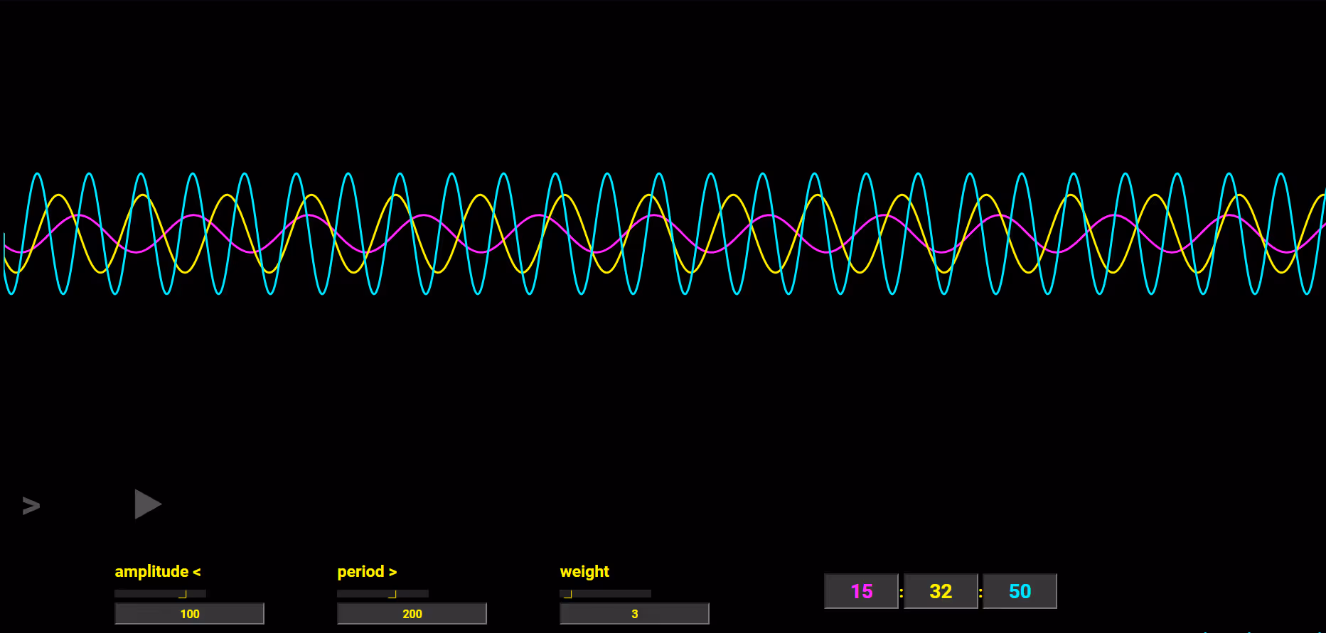 Sound Wave Clock