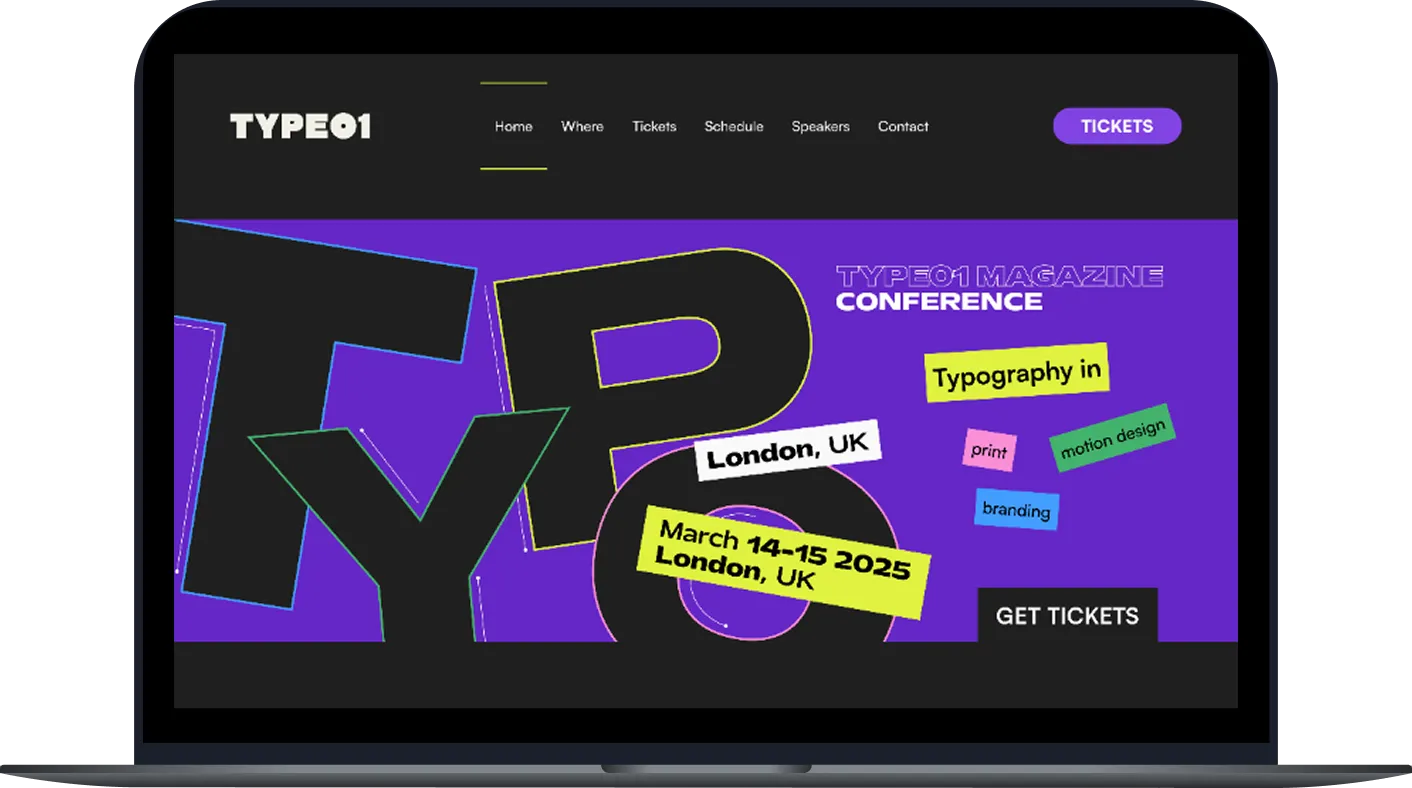TYPE01 Conference laptop mockup