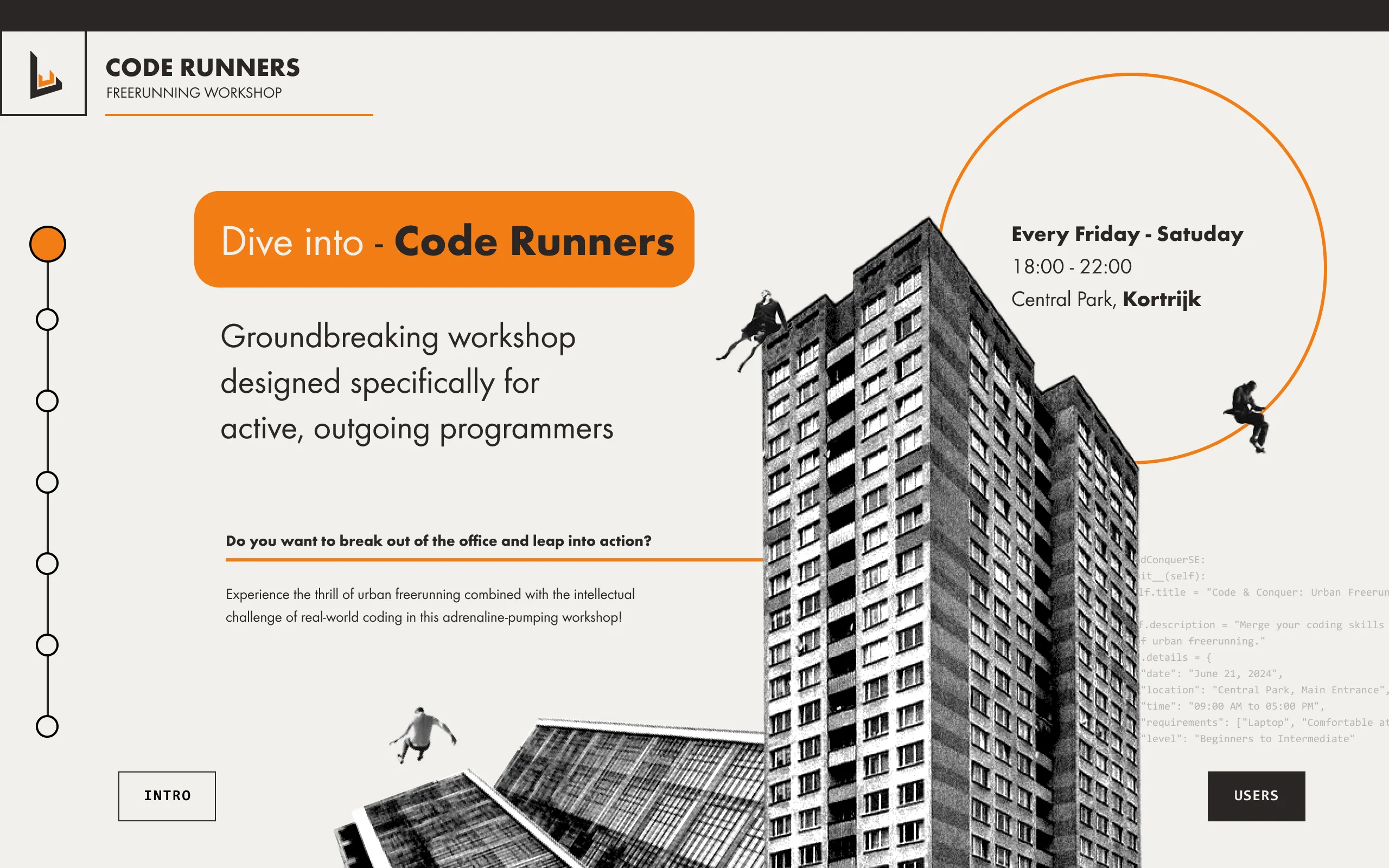 Code Runners booking flow