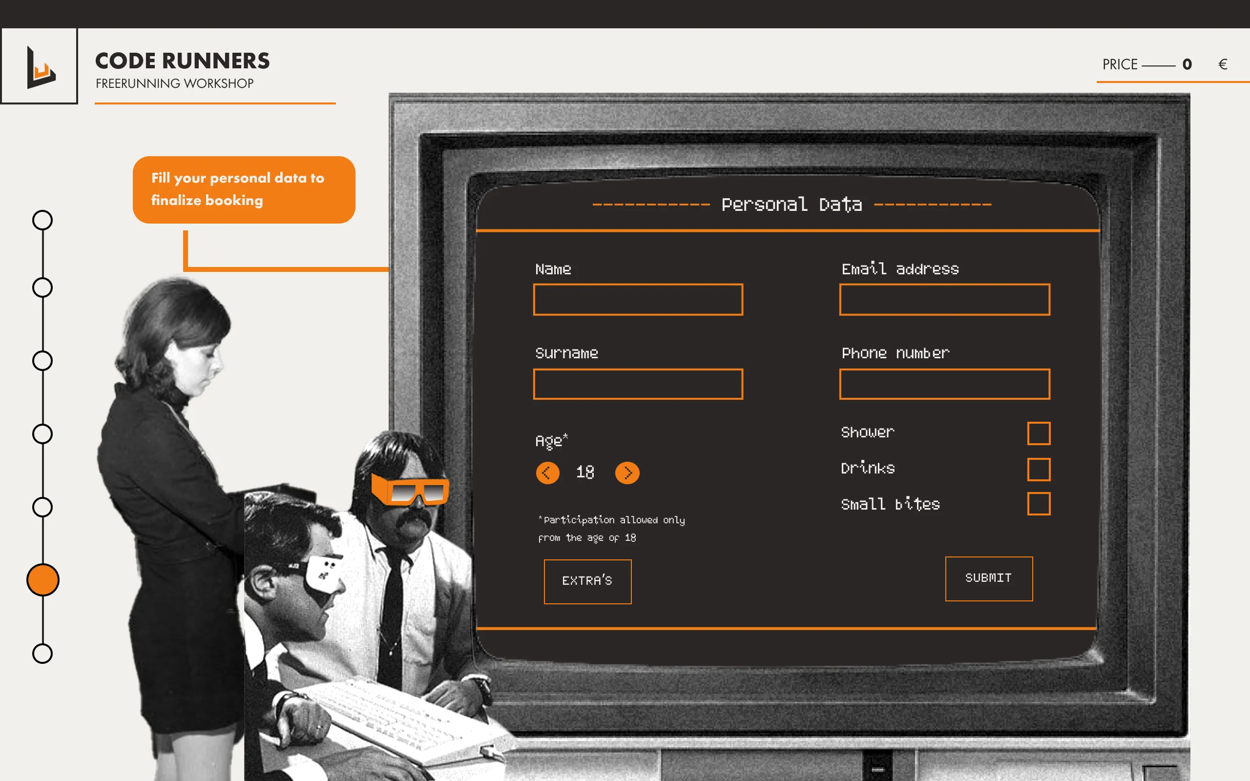 Code Runners UI detail